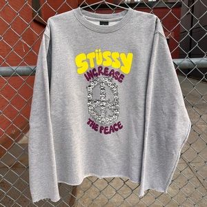 STUSSY XL FLEECE CREWNECK SWEATSHIRT 10/10 CONDITION.